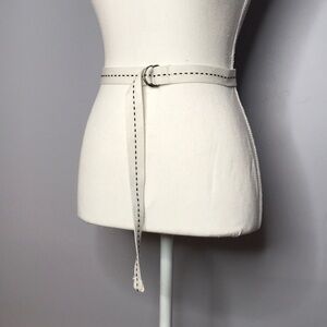 WHITE AND BLACK BELT